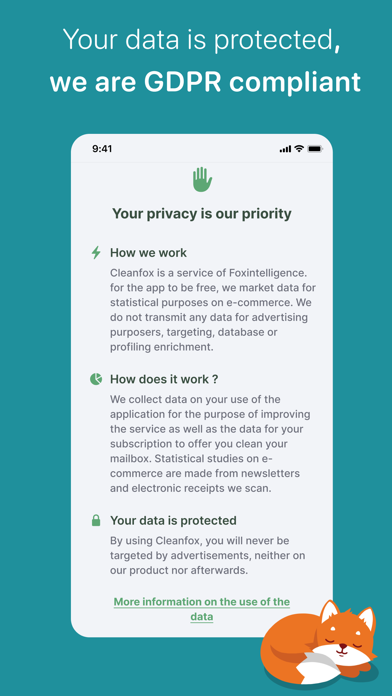 Cleanfox - Email Cleaner screenshot 1