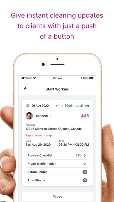 CleansterPro: For Pro Cleaners screenshot 1
