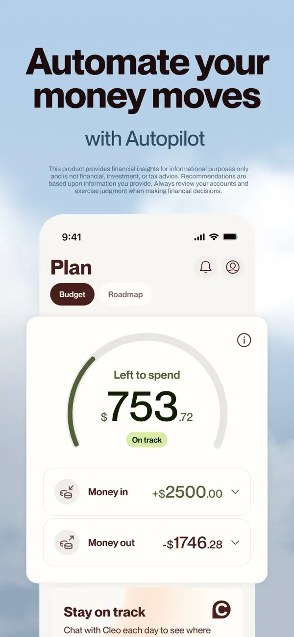 Cleo AI: Smart Money Manager screenshot 4