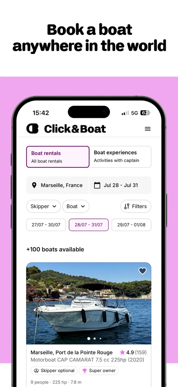 Click&Boat - Yacht Charters screenshot 5