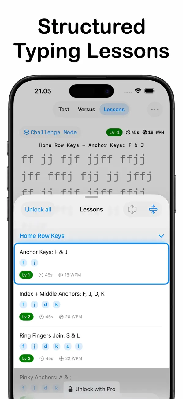 ClickClack - Typing Trainer screenshot 2