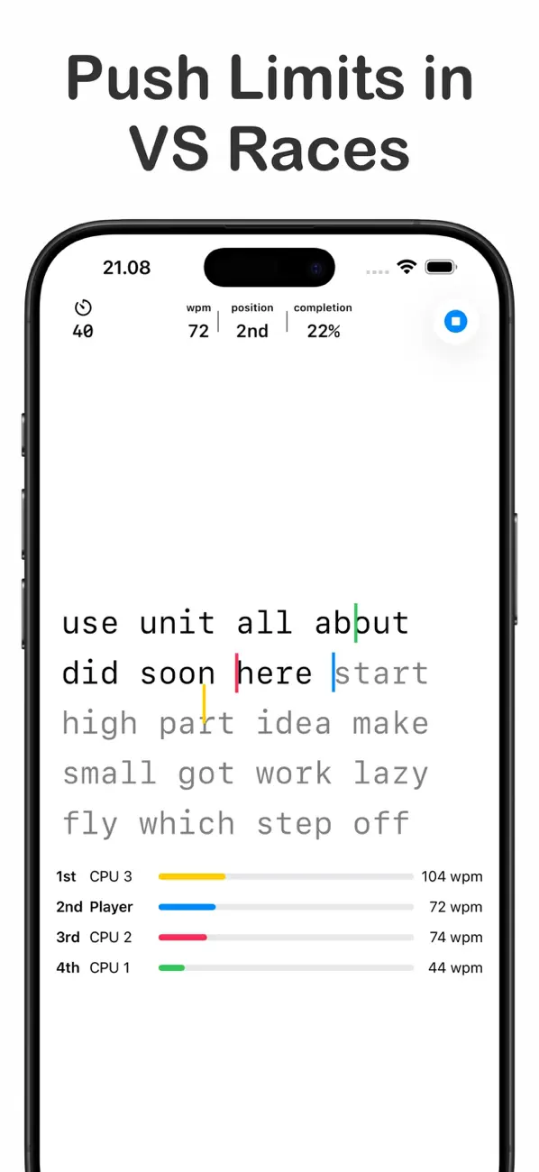 ClickClack - Typing Trainer screenshot 1