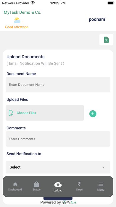 Client App - MyTask screenshot 2