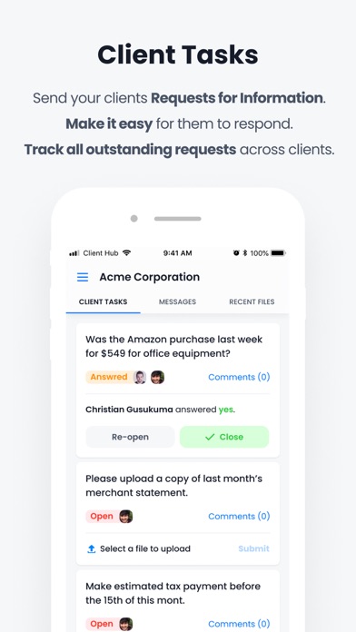 Client Hub screenshot 3