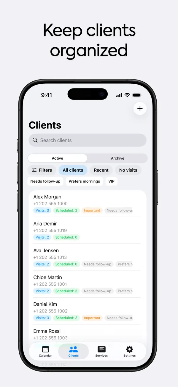 Client Planner screenshot 4