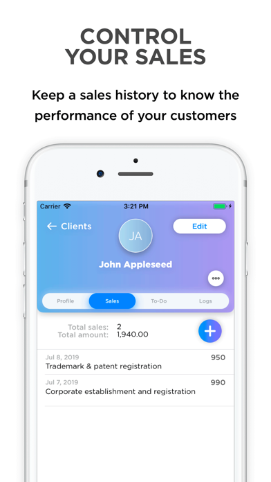 Clients: Your Client Book, CRM screenshot 2