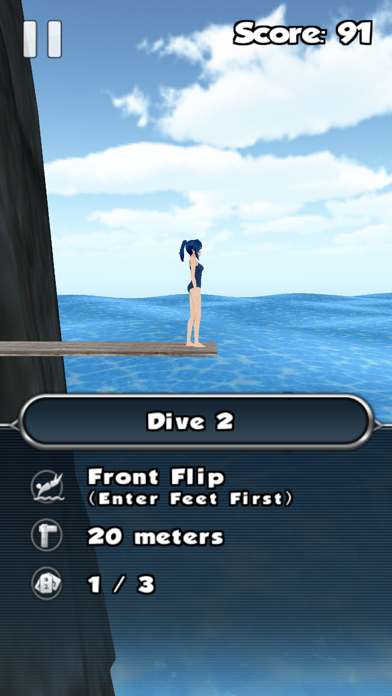 Cliff Diving 3D screenshot 2
