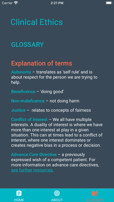Clinical Ethics screenshot 1