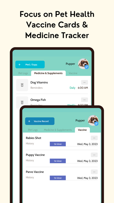 Clio: Dog Cat Pet Care Tracker screenshot 1