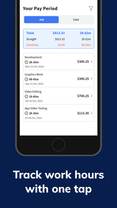 Clock In & Out Hours Tracker screenshot 1
