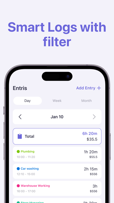 Work Hours Tracker - Clock In screenshot 2