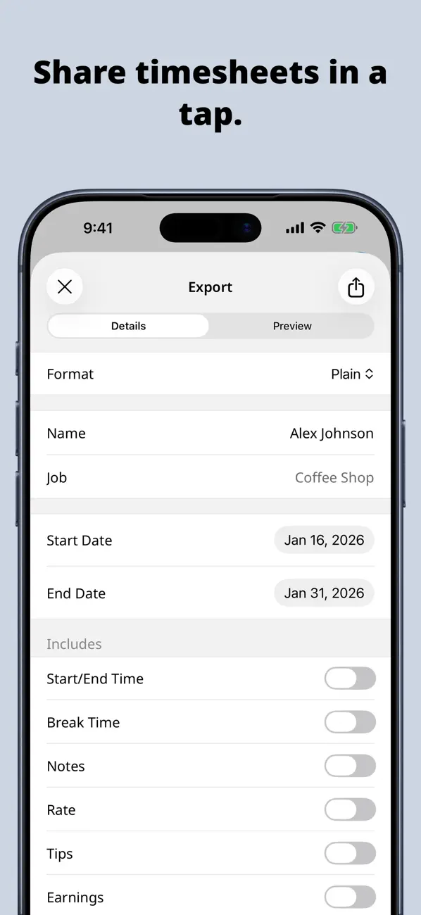 Clock In: Work Hours Tracker screenshot 3