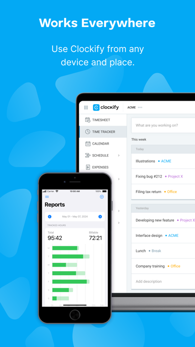 Clockify Time Tracker screenshot 1