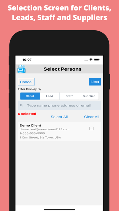 Cloud CRM - Client Records App screenshot 1