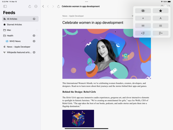 CloudNews - Feed Reader screenshot 2