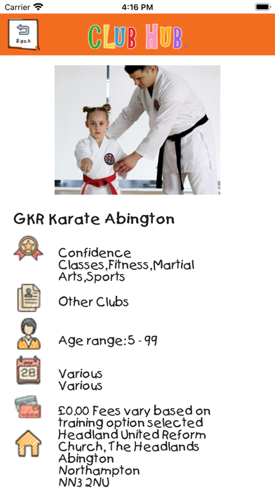 Club Hub UK - Kids Activities screenshot 1