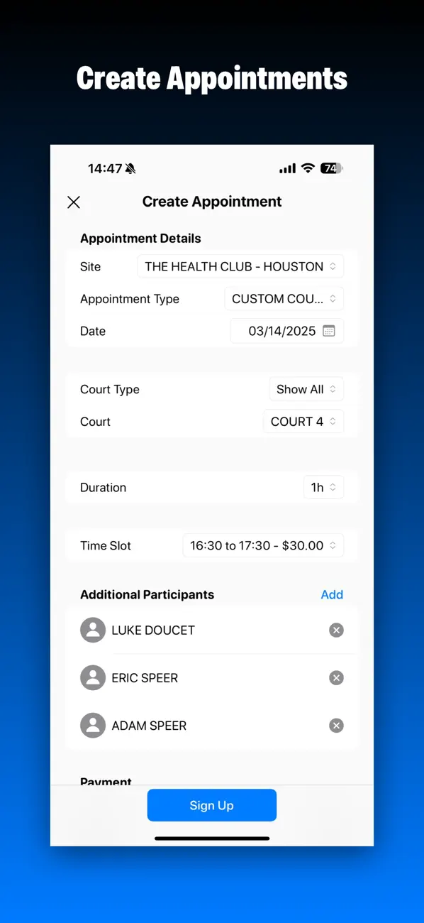 Club Systems Member Portal screenshot 2