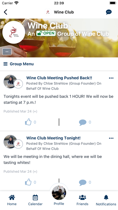 Clubster screenshot 1