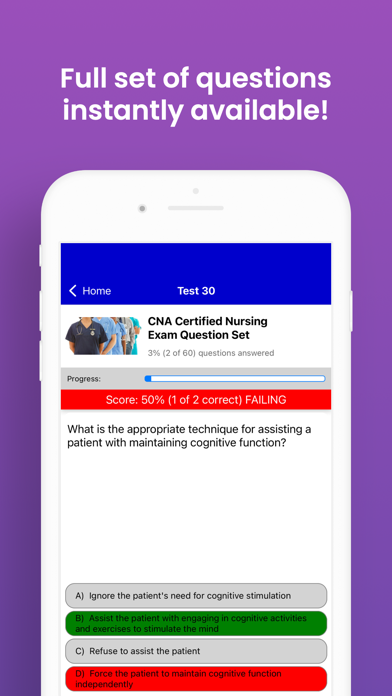 CNA Nursing Assistant Exam screenshot 2