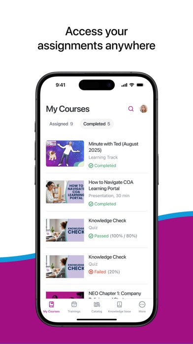 COA Learning Portal screenshot 4