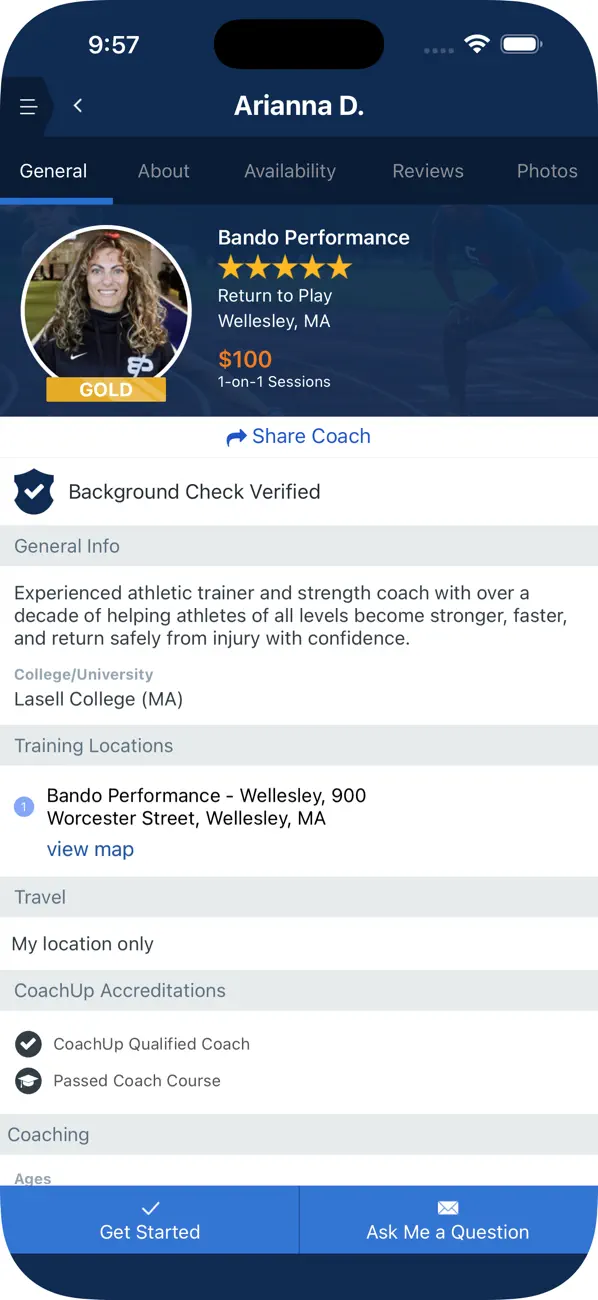 CoachUp - Sports Training screenshot 1