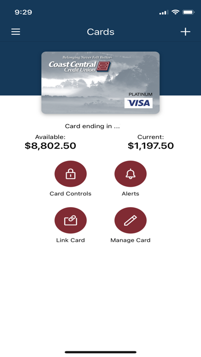 Coast Central Card Control screenshot 4