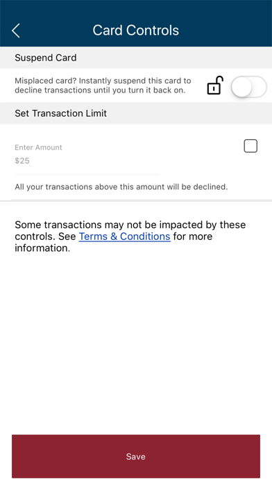 Coast Central Card Control screenshot 2