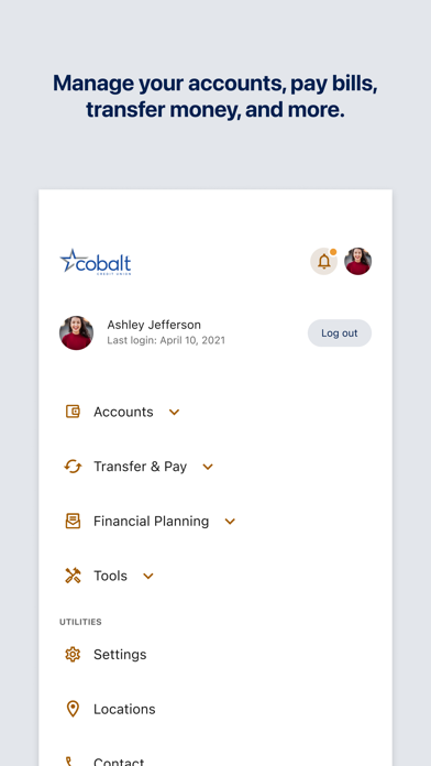 Cobalt Mobile Banking screenshot 1