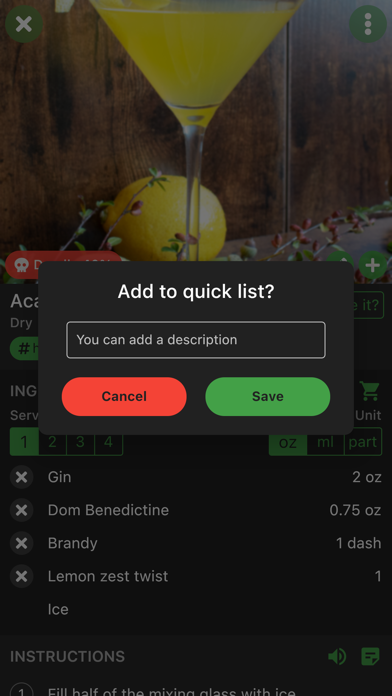 Cocktail Hobbyist - Recipes screenshot 2