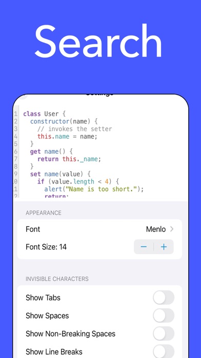 Code Editor screenshot 1