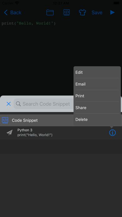 CodeRun - Code Snippet Run screenshot 2