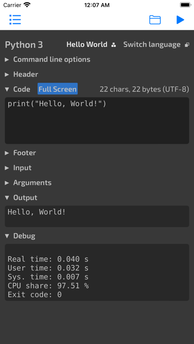 CodeRun - Code Snippet Run screenshot 3