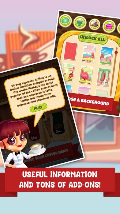 Coffee Dessert Making Salon - food maker games & candy ice cream make for kids! screenshot 2