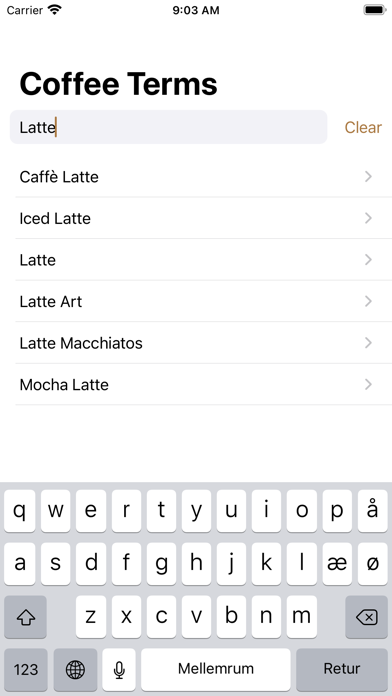 Coffee Terms screenshot 3
