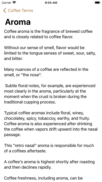 Coffee Terms screenshot 1
