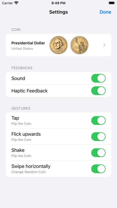 Coin Flip - Toss Tiny Decision screenshot 2