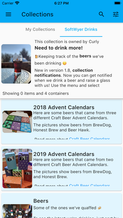 Collections Application screenshot 3