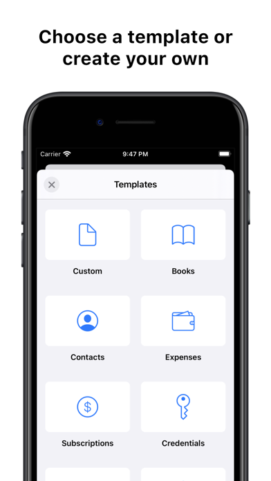 Collections Database screenshot 3