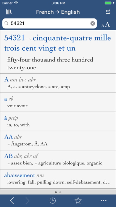 Collins French-English screenshot 1