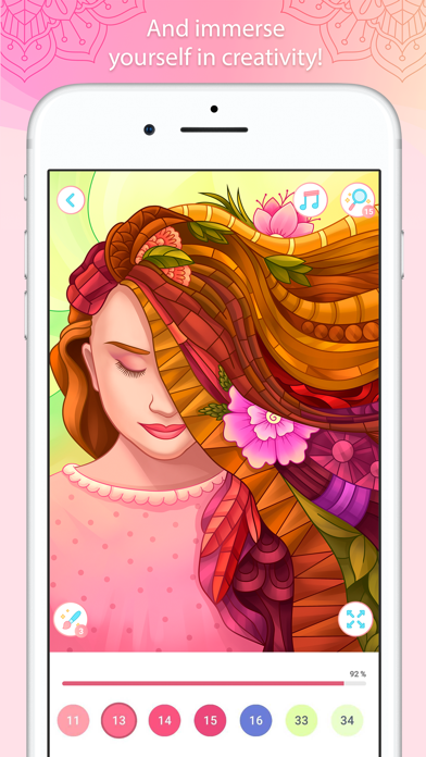 Color by Number – Mandala Book screenshot 1