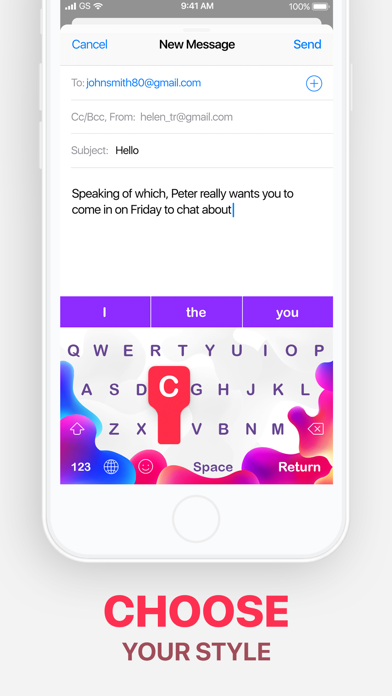 Color Keyboard - Themes, Fonts screenshot 1