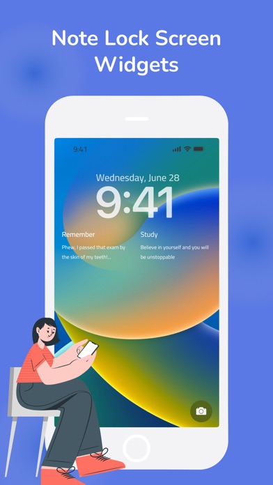 Color Note: Lock Notes Widget screenshot 1