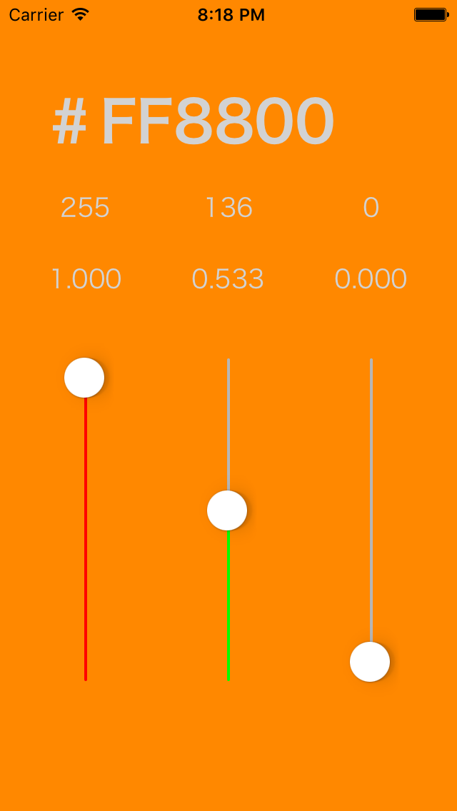 Color Picker ~ convert with slider and RGB screenshot 2