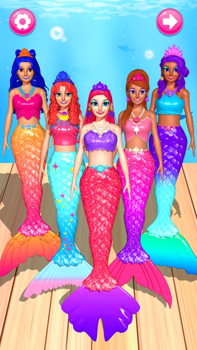 Color Reveal Mermaid Games screenshot 4