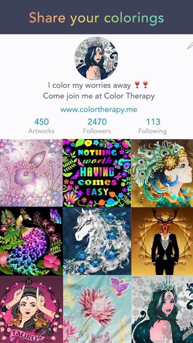 Color Therapy Coloring Number screenshot 2