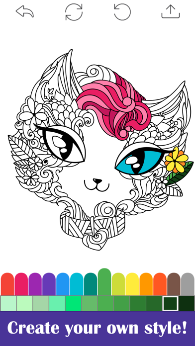Coloring Book for Adults. screenshot 1