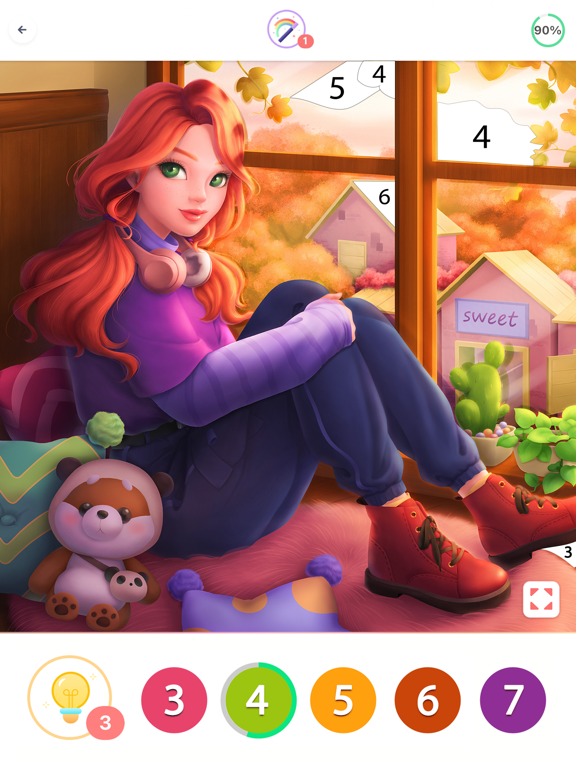 Coloring Fun : Color by Number screenshot 1