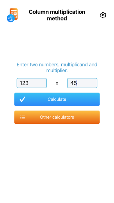 Column multiplication method screenshot 3