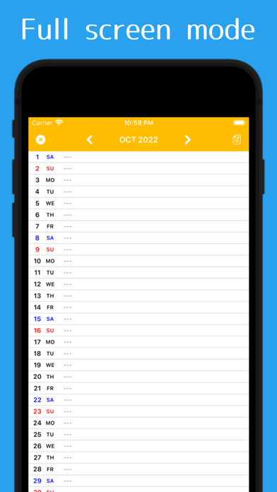 ColumnCalendar and Memo screenshot 3