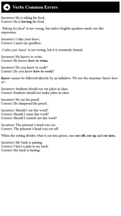 Common Errors in English screenshot 1